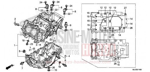 CARTER MOTEUR NC750JH de 2017
